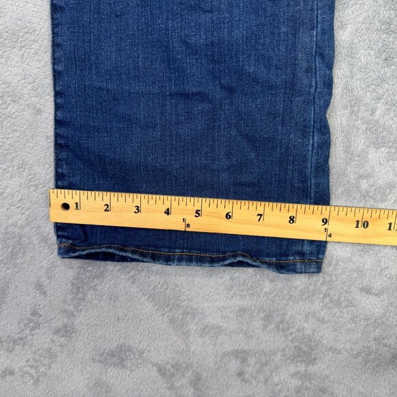 Madewell Mid Rise Kick Out Jeans Womens 31 Blue Denim Pants 26" Inseam - Picture 11 of 12